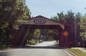 Basis for the covered bridge on the Rocking W Ranch.